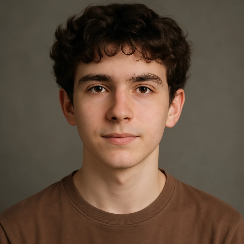 AI-generated sample portrait at the teenager life stage